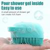 Pet Grooming Silicone Bath Massage Brush Reusable Shampoo Injection Design Dog Cat Cleaning Accessory