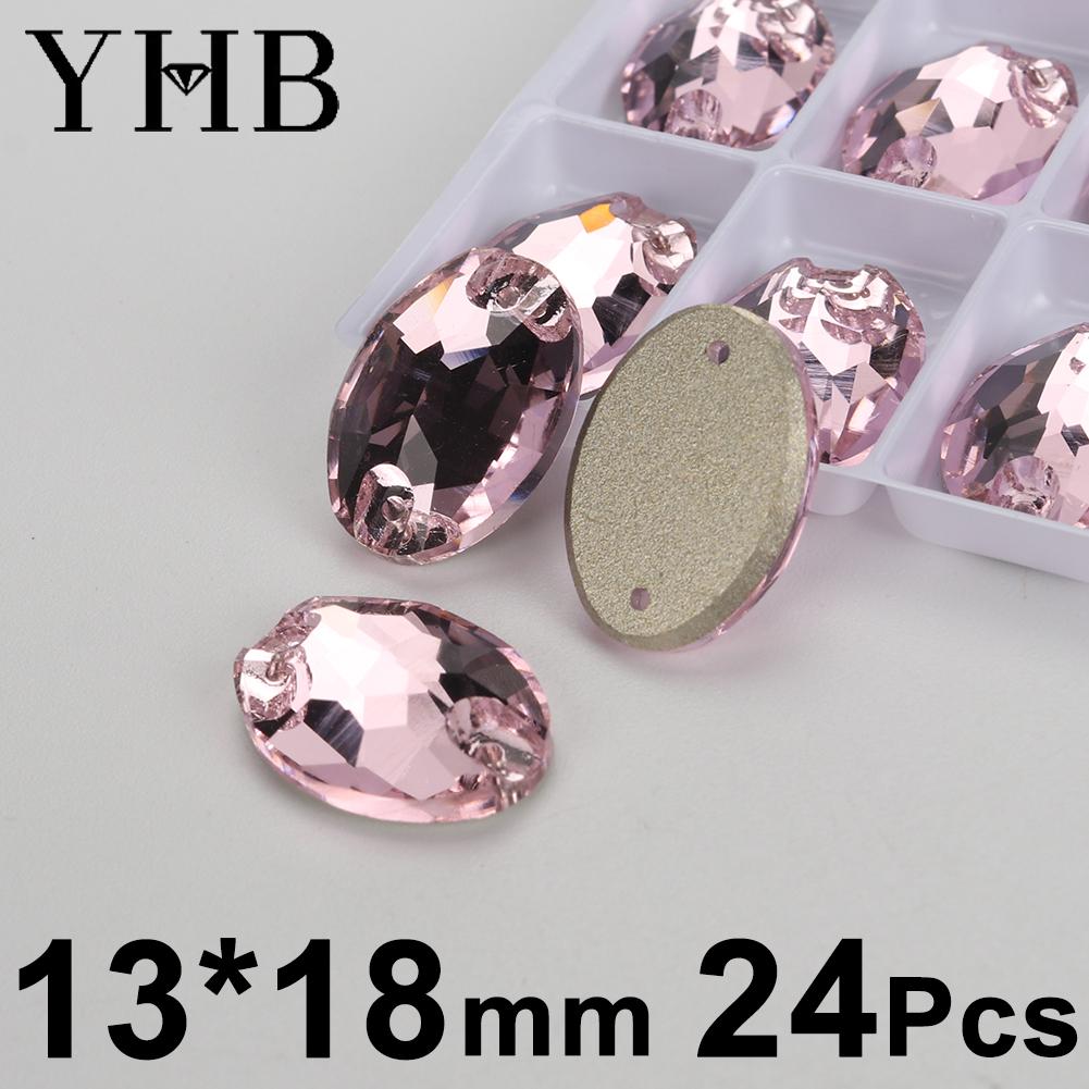 YHB T223 Светло-розовый Галактический Лимонный Камень Кристалл AB Швейные Камни Flatback Пришиваемые Стразы для Одежды Одежды Сумок