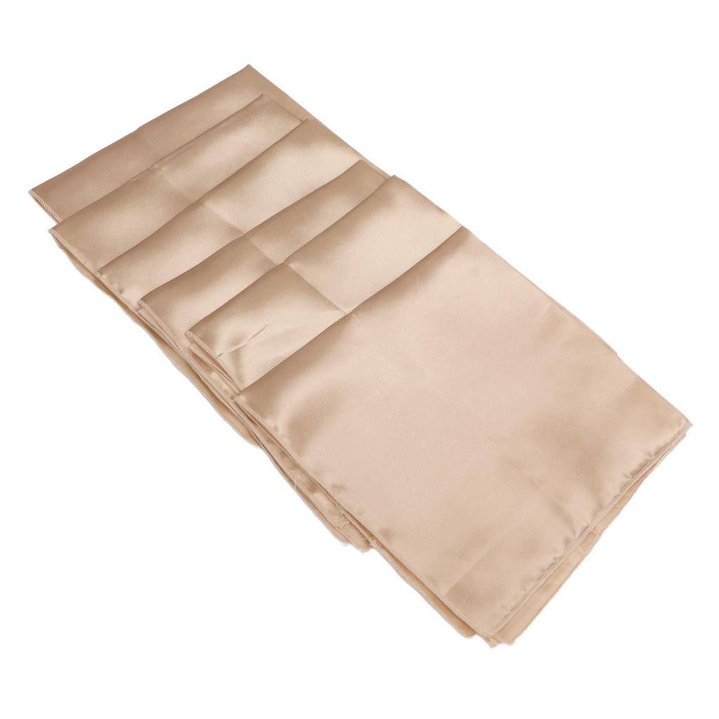 24pcs Quadrate Satin Napkin 17x17inch Soft Glossy Delicate Table Napkins for Weddings Party