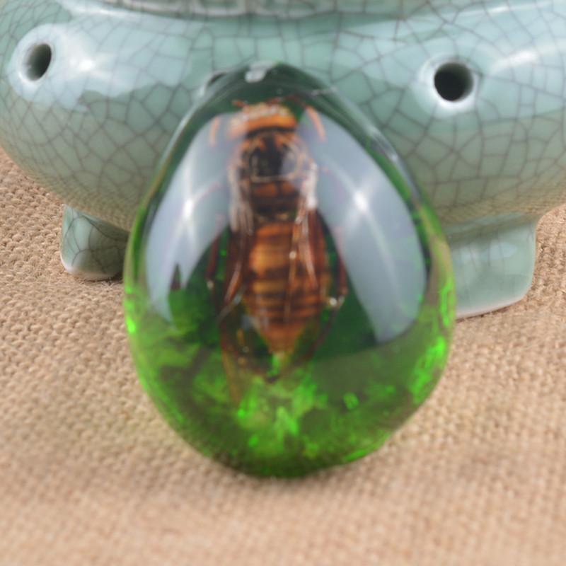 Янтарная бабочка, насекомое, каменный кулон, ожерелье, ручная полировка, подарок