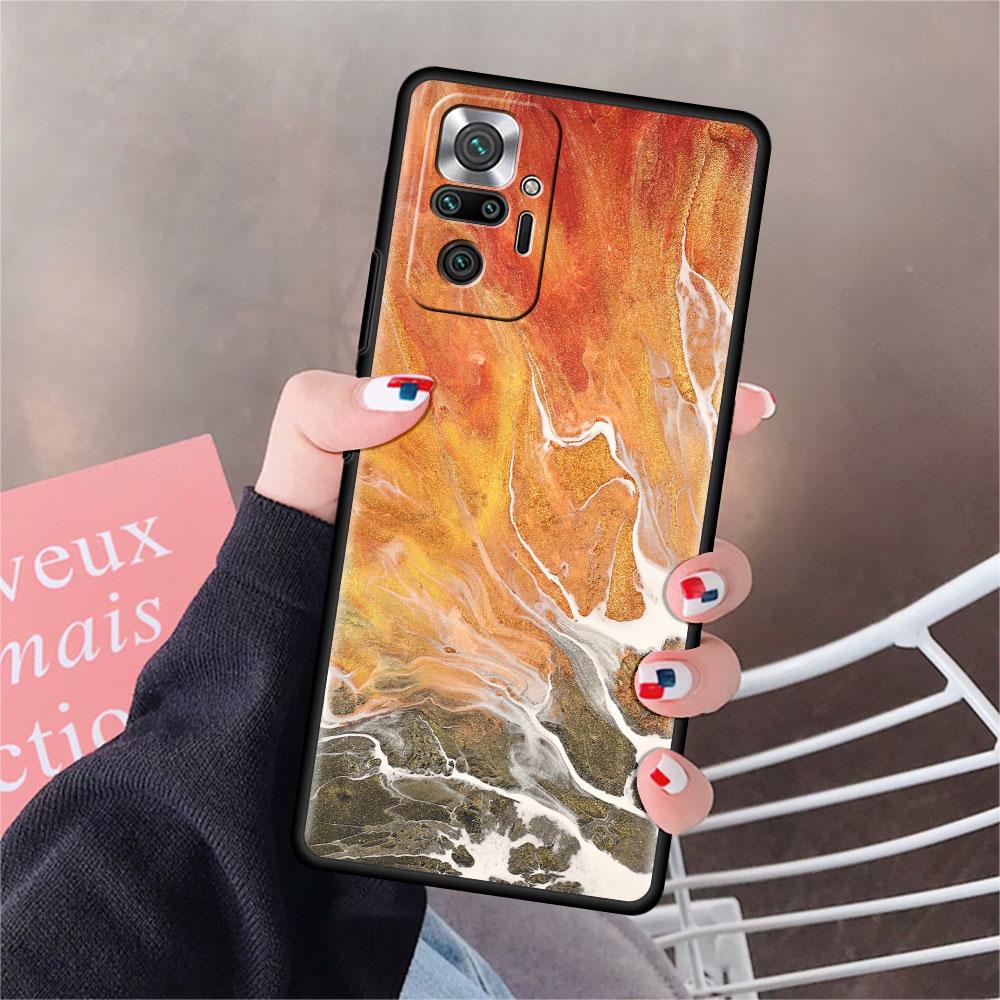 Чехол для Xiaomi Redmi Note 10 9 11 Pro Мягкий чехол для телефона 10S 9S K40 8 9A 9C 9T 7 10C 8T Силиконовый чехол Мрамор Искусство Эстетика Capa