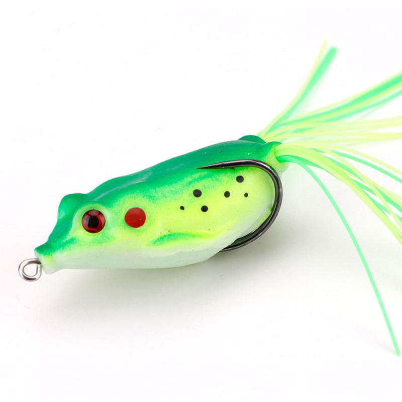 1 упаковка, мягкая рыболовная приманка в виде лягушки, бионические приманки Thunder Frog с двойным крючком, рыболовные принадлежности