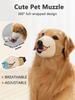 Dog Muzzles Pet Muzzle Mask Breathable Dog Mouth Cover Anti-Barking Adjustable Muzzles  Gentle Cloth Cute Dog Muzzles