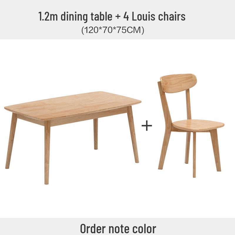 Комплект обеденного стола из скандинавского дуба - стиль бревна для дома, маленькой квартиры, ресторана или гостевого дома. Квадратный стол из массива дерева со стульями.