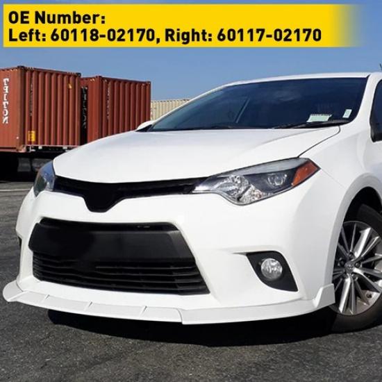 1pair Side View Mirror Corner Cover Trim Triangle Fender Fit for Toyota Corolla