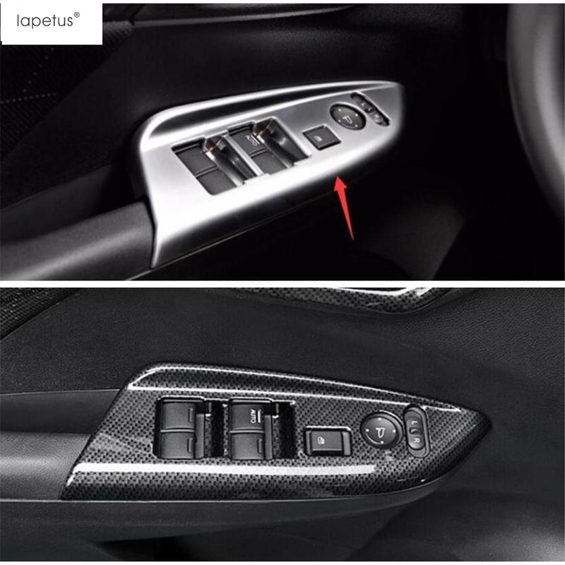 Dashboard Air AC Outlet Vent Frame / Window Lift / Gear Shift Cover Trim ABS Interior Accessories For Honda FIT Jazz 2014 -