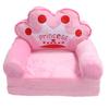 Toddler Chair for Girls Kids Cute Princess Tiara Fold Out Couch Bed Floor Cushion Armrest Sofa for