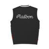 MALBON GOLF Season Artwork Jacquard Knit Vest Black (Man)