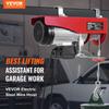 Electric Hoist Crane Winch 2640 lbs with 14 ft Wired Remote Control 230V