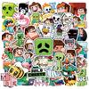 Наклейки 50 шт. Minecraft Водонепроницаемые Клейкие Многоразовые Декор для Холодильника Чехол