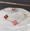 Four-leaf clover bracelet agate malachite women's bracelet fashion commuter versatile jewelry