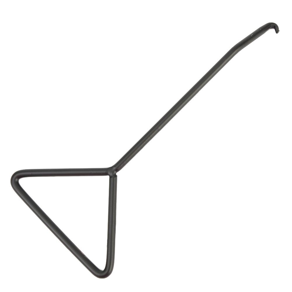 Пружинный крюк Пружина выхлопной трубы Т-образная рукоятка 17,5x8,2x3см Черный