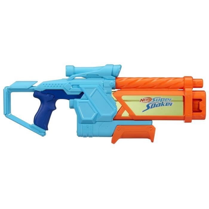 Nerf Pistolet à eau Mega Dunk-Fill, remplissage instantané facile, Réservoir 1L, Nerf Super Soaker, dès 6 ans