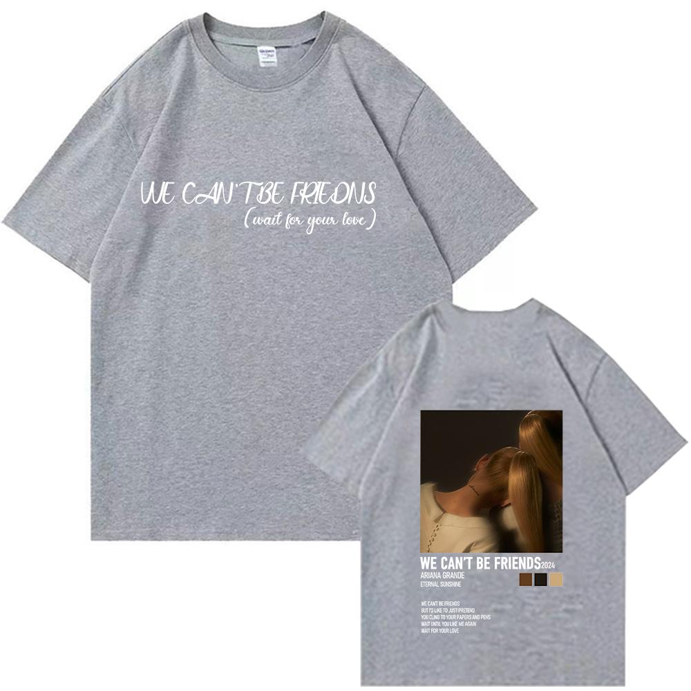 Футболки Ariana Grande We Can't Be Friends Унисекс Харадзюку Круглый вырез Короткий рукав Подарок фанатам Новые футболки