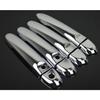Door Handle Cover For Nissan March Micra K13 2010-2015 Carbon Fiber Chrome Car Trim Stickers Car Styling Accessories