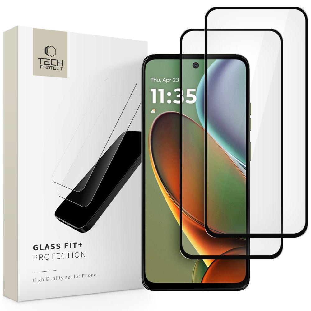Szkło Hartowane Tech-Protect Glass Fit+ 2-Pack Motorola Moto G15 / G15 Power / G05 / E15 Black