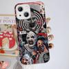 Popular Horror Movie T-Terrifier Tempered Glass For Iphone 14 13 12 11 Pro Mini XS MAX 14Plus X XS XR Cover