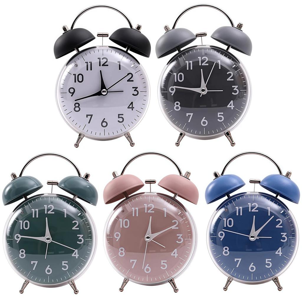 Battery Operated Clock Extra Loud Alarm Built-in Night Light Effective Sound Alarm Morning Routine For Bedroom