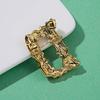 Enamel Brooch Pin Muti-Color Fashion Letter Shape Women Brooch Pin for Party