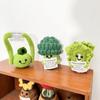 Positive Crochet Fruits Doll Handmade Knitting Vegetables Dolls With Card Knitted Toy For Children Birthday Gift Desktop Decor