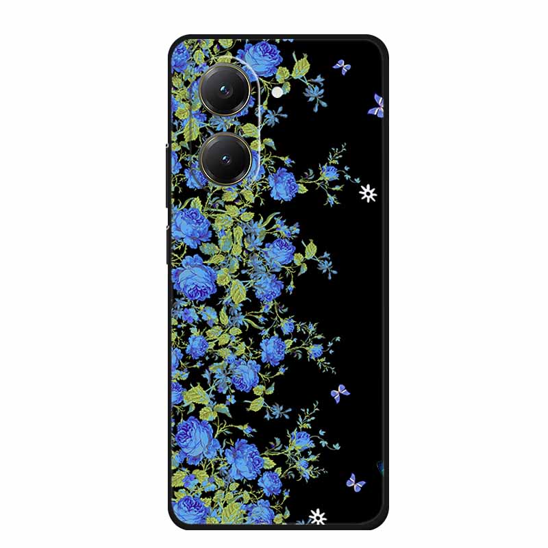 Черный силиконовый чехол для Xiaomi Poco X7 Pro M7 4G Plus Чехол Мультяшный Мягкий ТПУ Задняя крышка Для Poco C71 Redmi A5 4G Чехол для телефона C 71