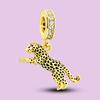 Подвеска Шарм Бусина Медь Леопард Подвеска Бусины Подходят для Оригинального Браслета для Изготовления Ювелирных Изделий Подарок на День Святого Валентина