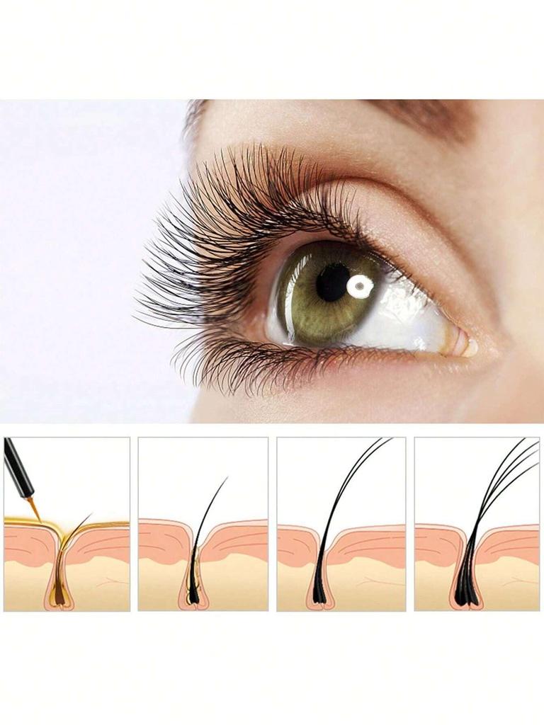 TRSTAY Сыворотка для роста ресниц, 7 дней, средство для быстрого роста ресниц, более длинные и толстые ресницы, средство для увеличения роста ресниц, уход за глазами