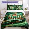 Real Betis Football Printed 3 Pieces Bedding Set, Comfortable Skin Friendly Bedroom Duvet Cover Set