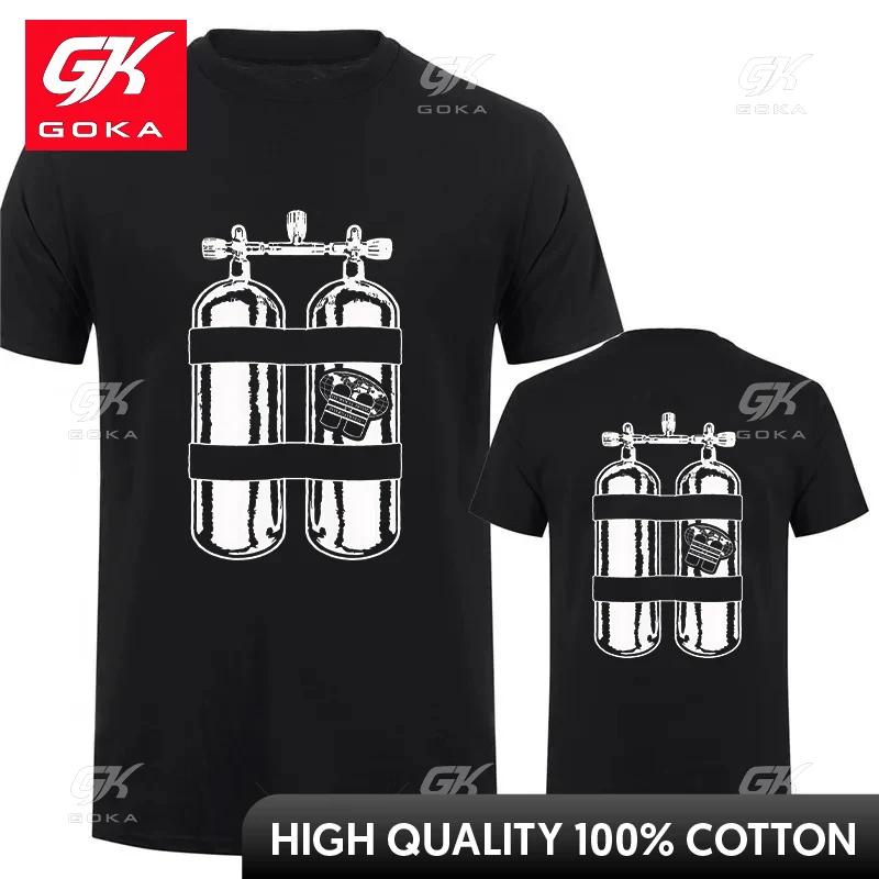 Technical Diving Print Unisex T Shirt Graphic Vintage Unisex Summer Women Tshirts Scuba Diving Twinset Graphic Tshirts Streetwear