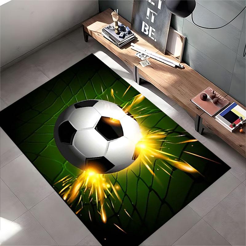 Soccer Ball Goal Spark Design suitable as a non-slip mat for the living room or bedroom sofa