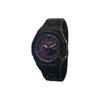 Casio Мужские часы с жидкокристаллическим и аналоговым двойным дисплеем, серия 44 мм, фиолетовые, GA-2100SKE-7A(Watch3--)