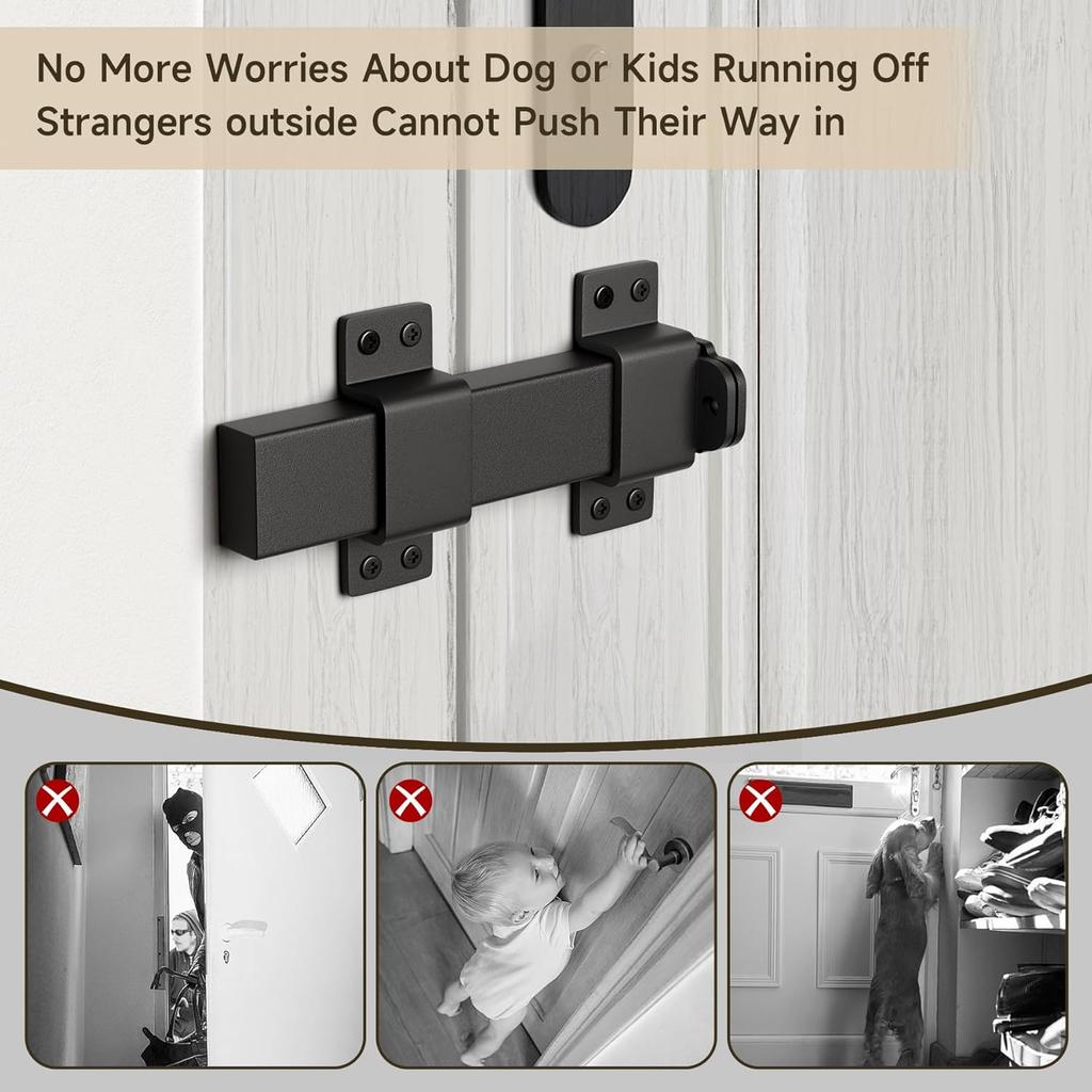 Защелка для раздвижных ворот, прочная дверная защелка с отверстием для навесного замка, регулируемый замок с защелкой, подходит для деревянных заборов, амбарных дверей, калиток, дворов, замков для сараев,