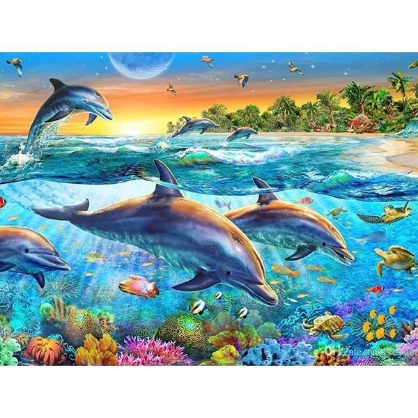 5D DIY Алмазная картина Набор Ocean Art Алмазная вышивка Стразы Украшения для дома