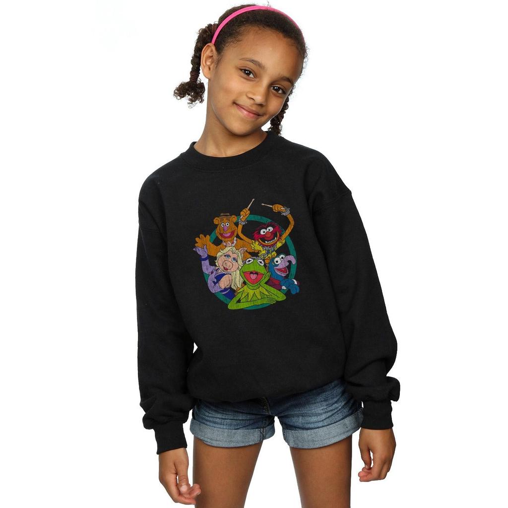 Disney Girls The Muppets Group Circle Sweatshirt