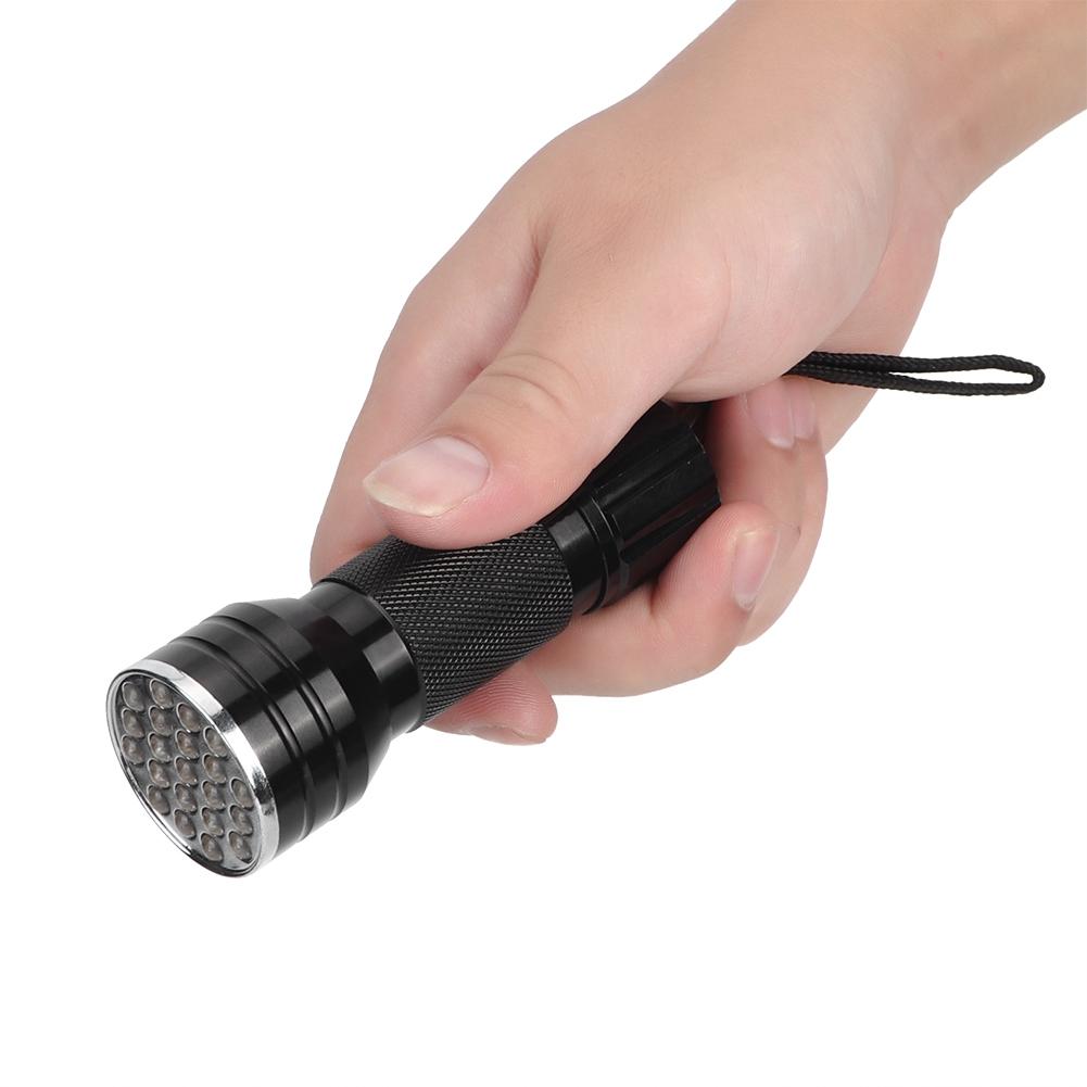 Ультрафиолетовый 21 светодиодный фонарик из алюминиевого сплава, мини-фонарик для скорпионов и домашних животных