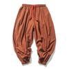Streetwear Spring Autumn Cotton Linen Harem Casual Men's Pants Chinese Style Solid Color Baggy Joggers