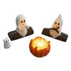 Halloween Ghost Candles Bonfire Party Resin Statue Ornaments Cute Decoration Ghost Outdoor Indoor Home Holiday Party Accessories