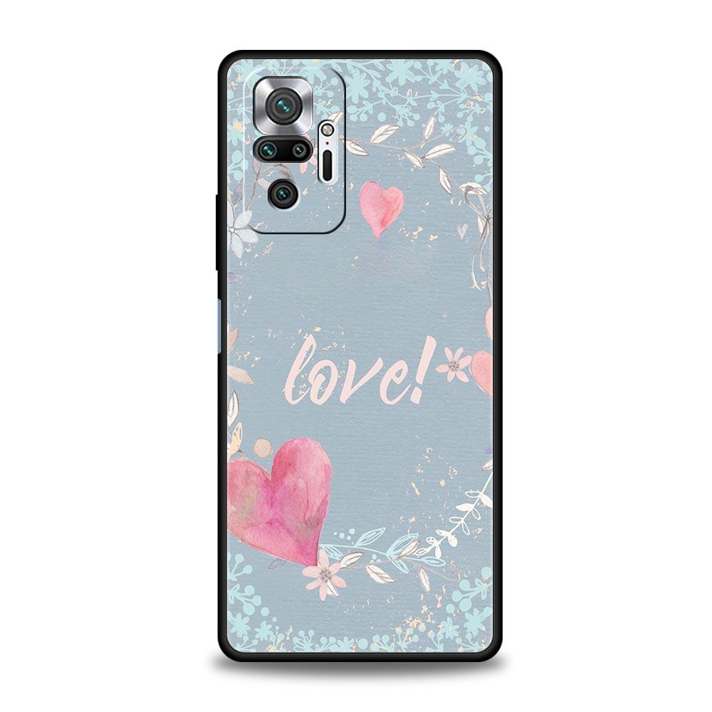 Чехол для телефона для Xiaomi Redmi Note 14 13 12 Pro Plus 5G 9S 9 10 11 4G 14C 13C 12C 10C 9C 9A Мягкий чехол Персонализированный Блестящее Имя