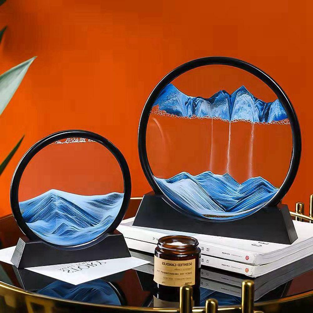 Домашний декор Снятие стресса 3D Морской песчаный пейзаж Зыбучие пески Искусство Орнаменты Песочные часы Песочная живопись