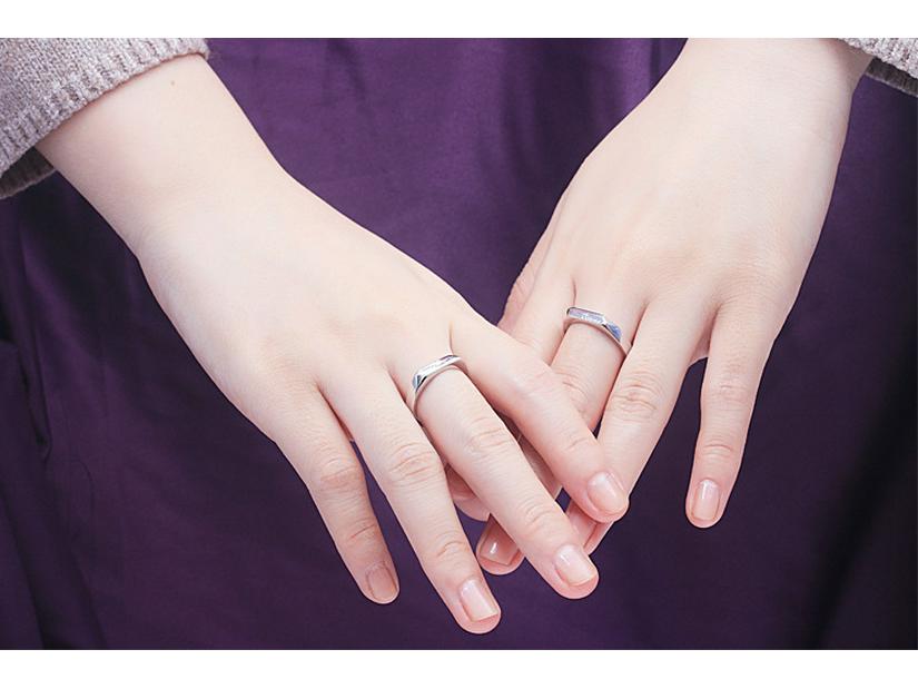Tonglin S925 Sterling Silver Adjustable Couple Rings - Personalized Wedding Bands for Men & Women.