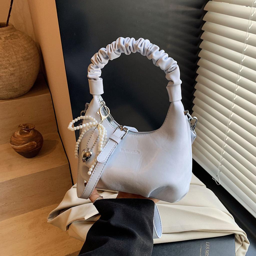 Женская сумка, нишевая плиссированная сумочка, высокая мода, универсальная и изысканная женская сумка через плечо