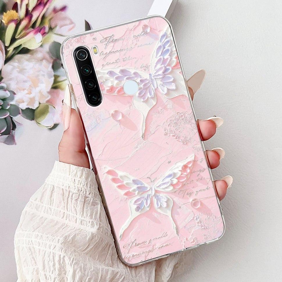 6.3" Silicone Case For Xiaomi Redmi Note 8 Soft TPU Cute Patterned Cover Case For Redmi Note 8  Note8 Protective Shell Bumper