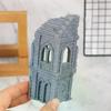 3D-печатный готический руины зданий Ландшафт Декорации Неокрашенный Мини-модель здания Набор Для DND Варгейминг Ландшафт Декорации Здание