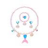 Cross-border foreign trade mermaid Ghnatygren mesh three-piece bikini children's swimsuit vacation beach CX53