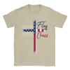 Men T-Shirt Stand For The Flag I Kneel For The Cross Awesome Pure Cotton Tee Shirt Short Sleeve  T Shirts Round Neck Tops Summer