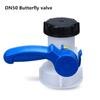 Полипропиленовый клапан-бабочка DN50 75 мм IBC Tote Tank Drain Adapter Садовый шланг Fittings Соединитель для контейнера с водой