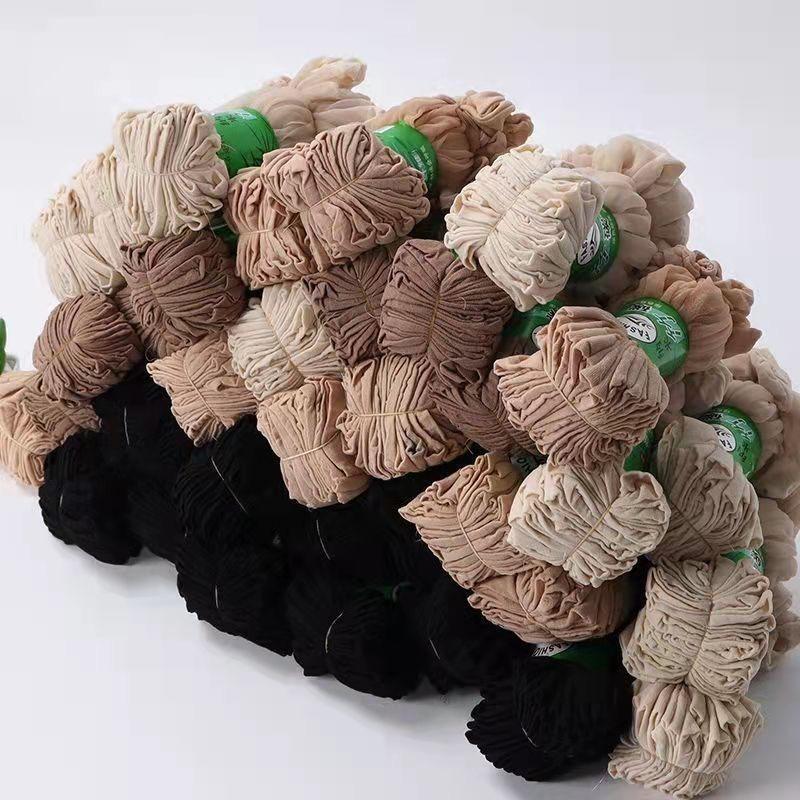 10–50 пар прозрачных летних носков, ультратонкие женские нейлоновые женские короткие до щиколотки Meias, эластичные весенние шелковые носки с кристаллами