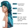 Adjustable Satin Hair Bonnet with Bow – Colorful Long Tube Cap for Sleeping, Perming & Heat Therapy, Soft Sleep Cap for Women