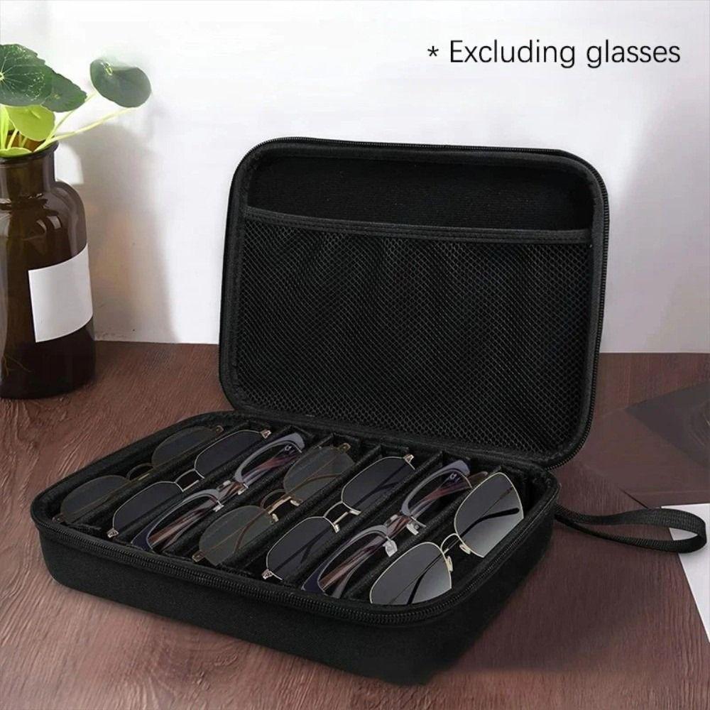 6/7 Compartment Sunglasses Protective Cover Waterproof Eyeglasses Holder Eyewear Watch Storage