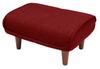Celtan Ottoman Stool with Waraku No Pocket Tusque High Japanese-made Footrest, Kiwami, Single-Seater, Coil, Red, Resilience, A281p-586RED